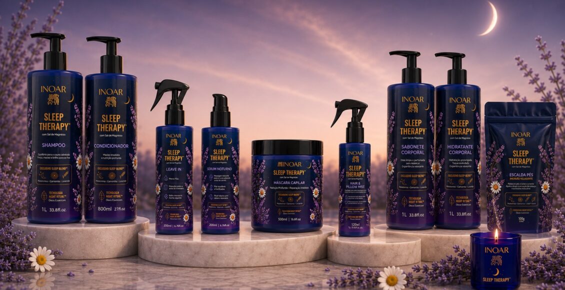 Conceito Sleep Therapy™ da INOAR lança nova categoria de Beauty Wellness no Brasil.