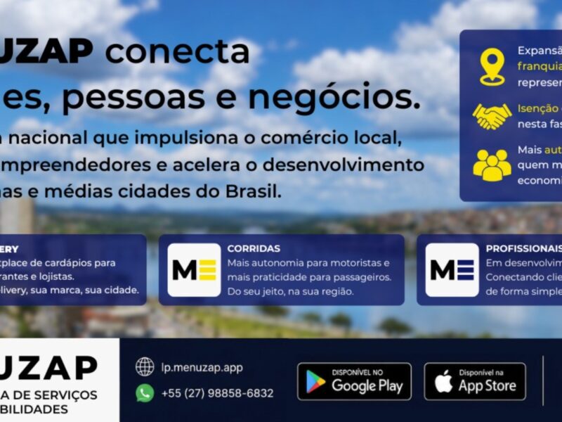 Menuzap expande ecossistema de delivery e mobilidade para o interior do Brasil