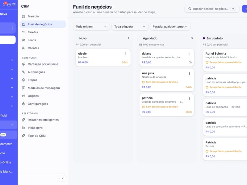 Belasis integra CRM à plataforma e leva funil de vendas a salões e clínicas