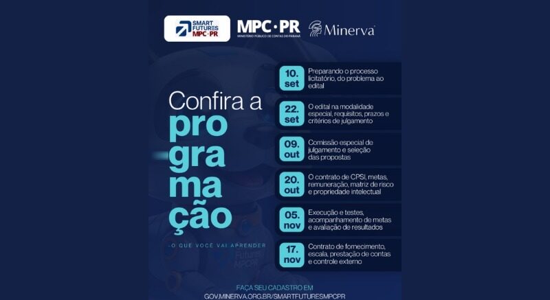 MPC-PR prepara servidores do Paraná para contratação de inovação