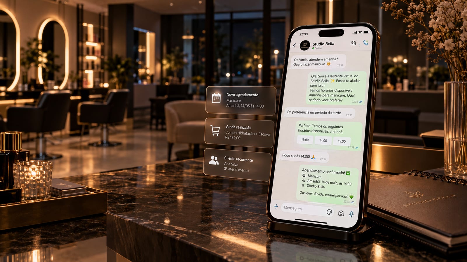 Belasis lança IA de Atendimento no WhatsApp, integrada pela API Oficial da Meta (WhatsApp Cloud API).
